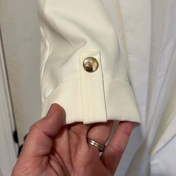 New Fabrik White Blazer Sporty Jacket - Picture 4 of 5